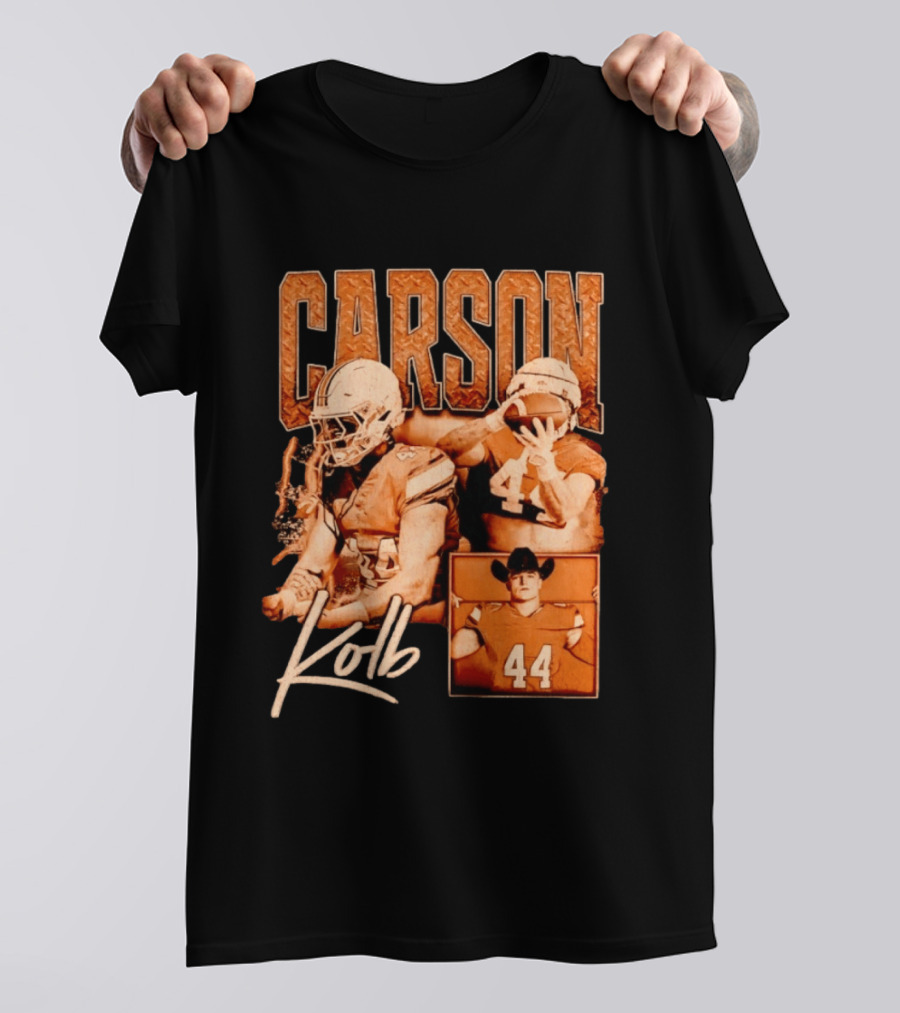 Carson Kolb 44 Football Player Collage T-Shirt
