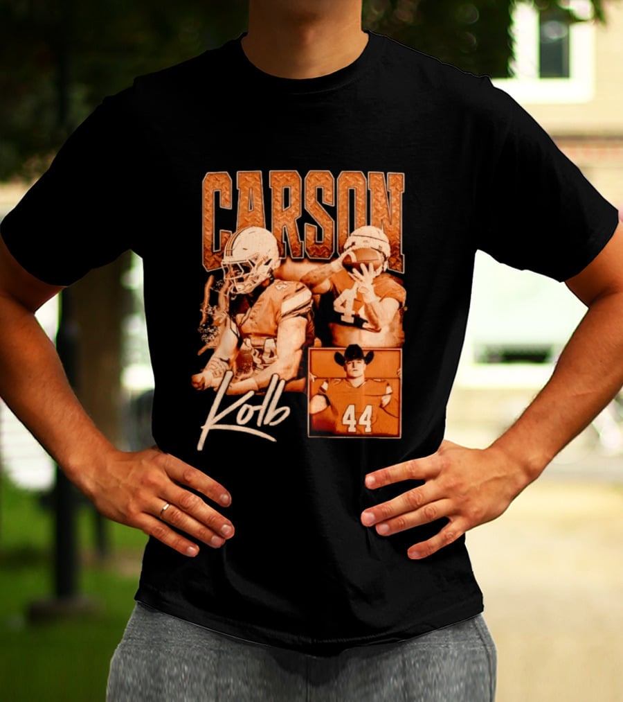 Carson Kolb 44 Football Player Collage T-Shirt