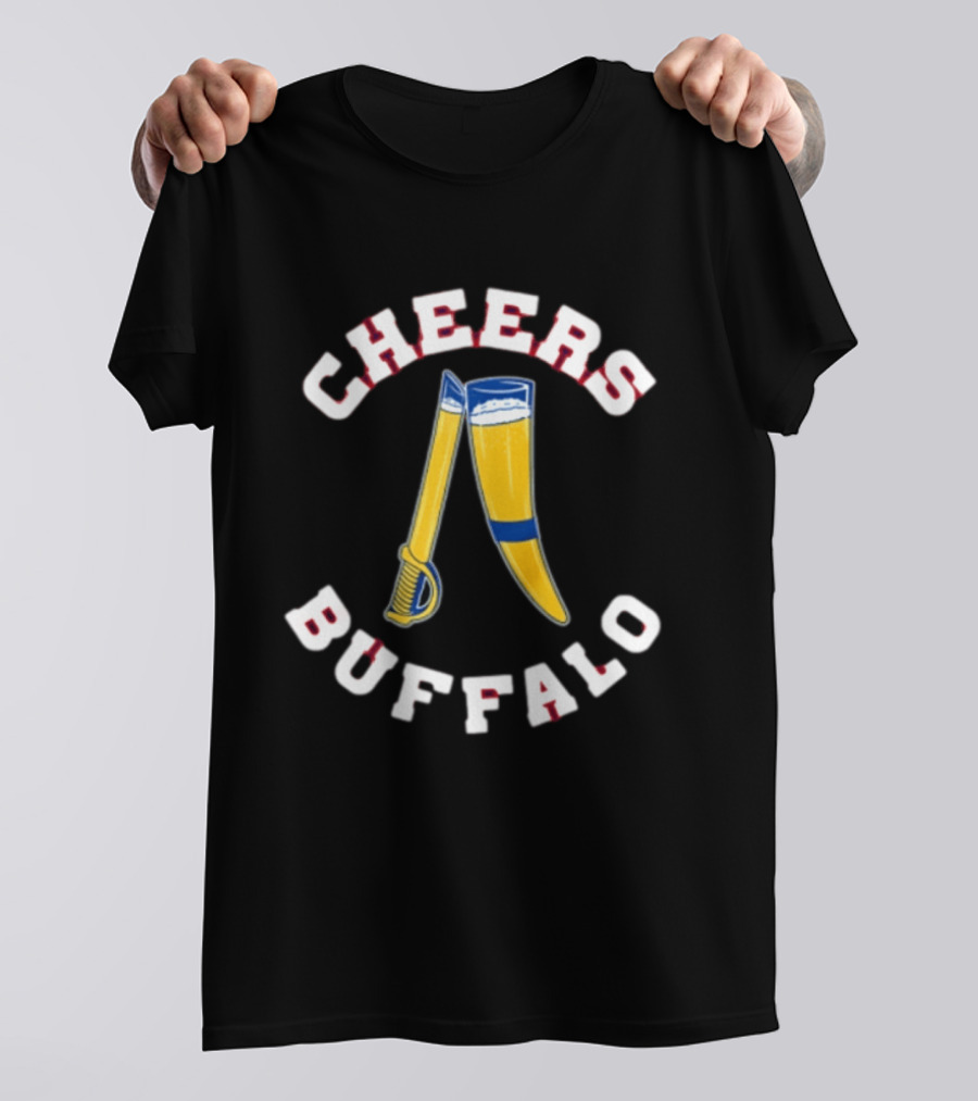 Buffalo Bills Cheers With Beer And Sabre T-Shirt
