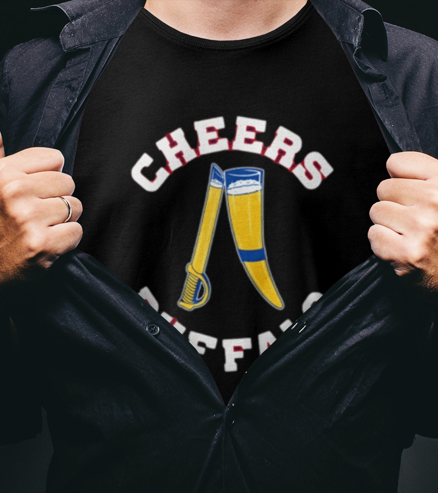Buffalo Bills Cheers With Beer And Sabre T-Shirt