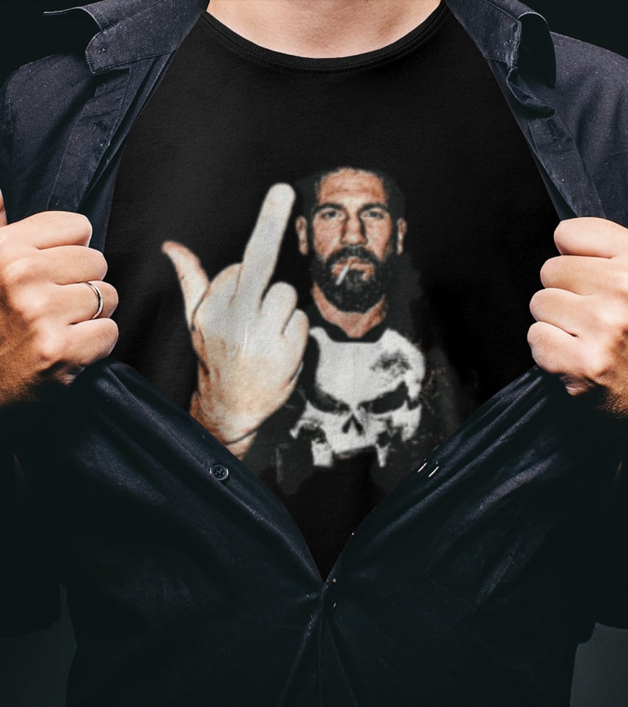 Jon Bernthal Punisher Middle Finger Iconic Gesture T-Shirt