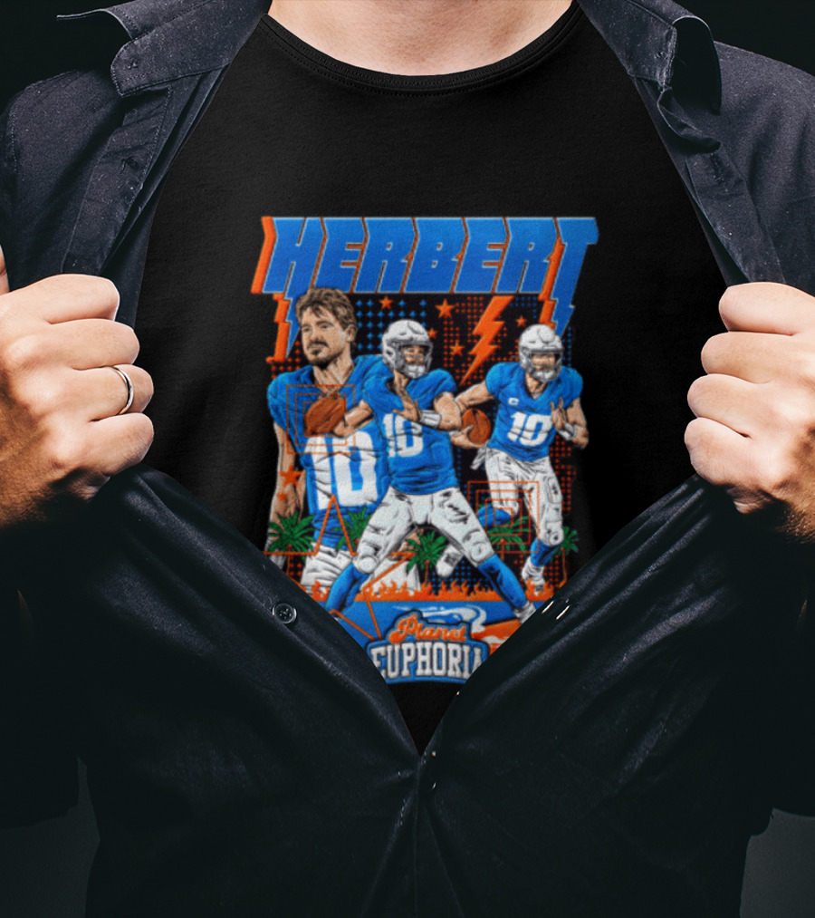 Herbert Player Euphoria NFLPA Limited Edition Lightning Version T-Shirt