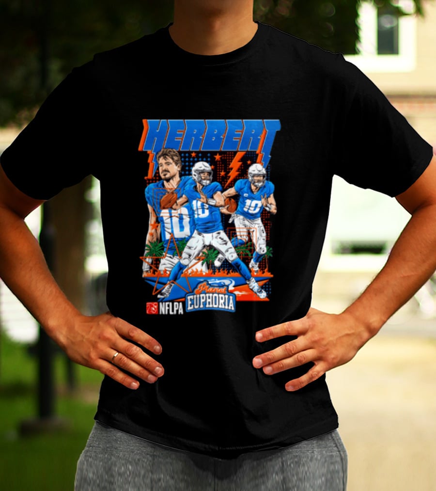 Herbert Player Euphoria NFLPA Limited Edition Lightning Version T-Shirt