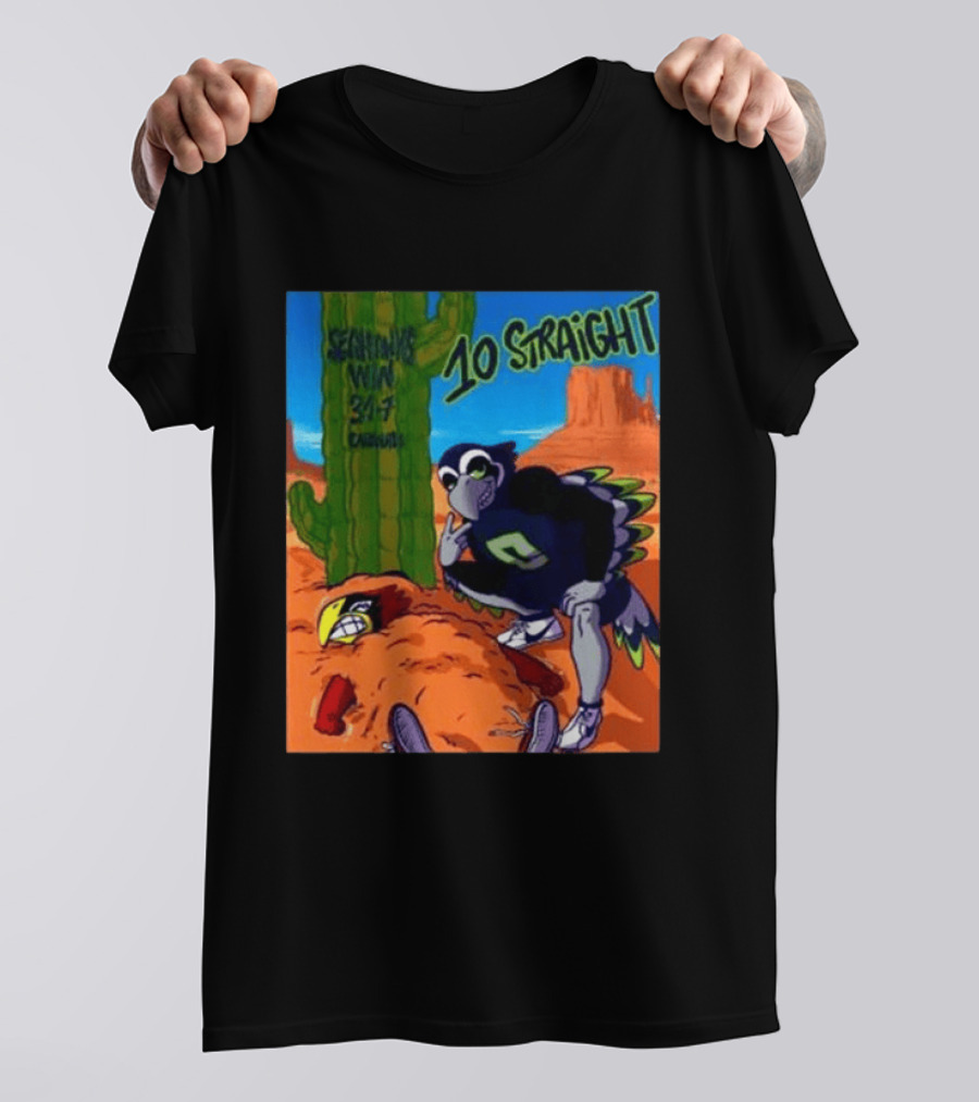 Seattle Seahawks Win 31 7 Arizona Cardinals 10 Straight T-Shirt