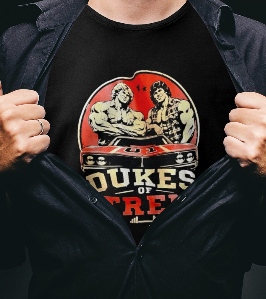 Dukes Of Tren Distressed Muscle Car Bodybuilding Power T-Shirt