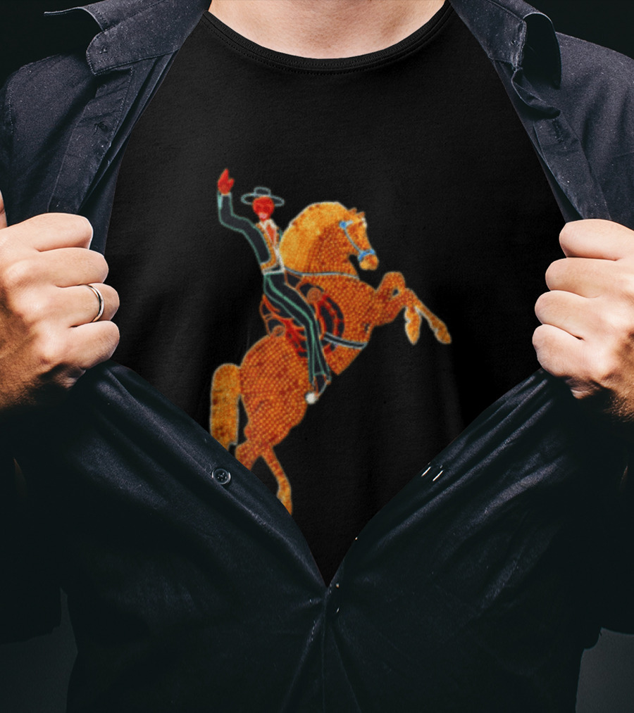 Las Vegas Cowboy Neon Sign T-Shirt
