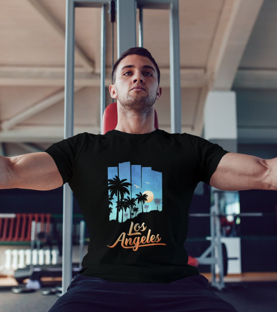 Los Angeles Sunset Palm Trees California T-Shirt