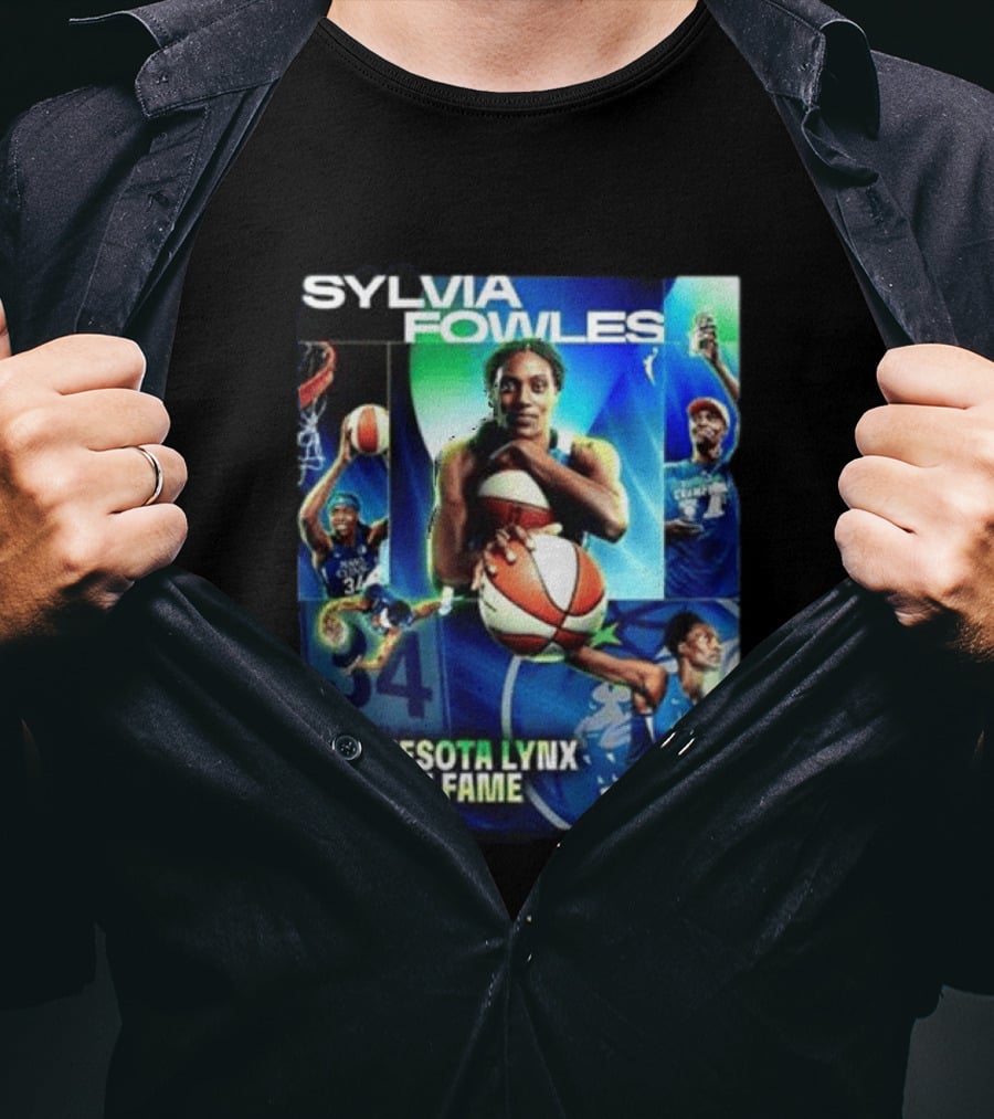 Sylvia Fowles Minnesota Lynx Hall Of Fame Basketball Legend 34 T-Shirt