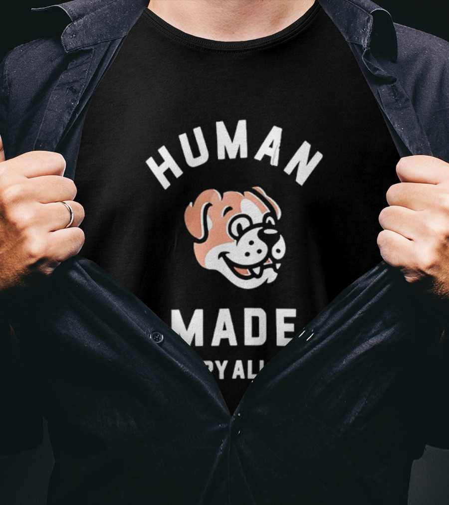 Human Made Dry Alls Nigo Streetwear Bulldog Motif T-Shirt