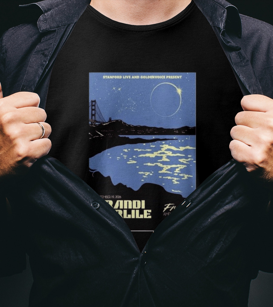 Stanford Live Goldenvoice Presents Brandi Carlile September 19 2026 Frost Amphitheater Stanford CA T-Shirt