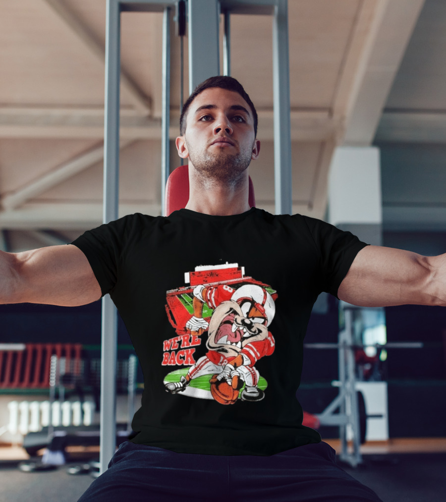 Taz Nebraska Cornhuskers We're Back Memorial Stadium Football T-Shirt