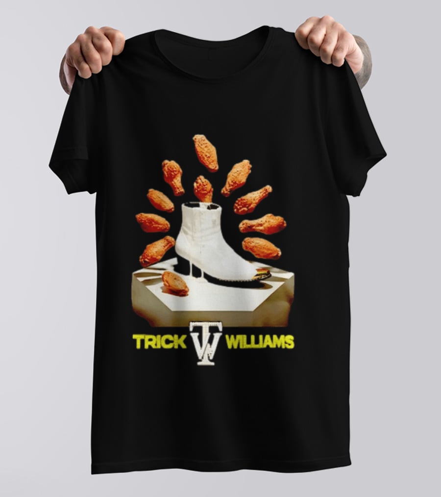 Trick Williams WWE Lemon Pepper Steppers Chicken Boot T-Shirt