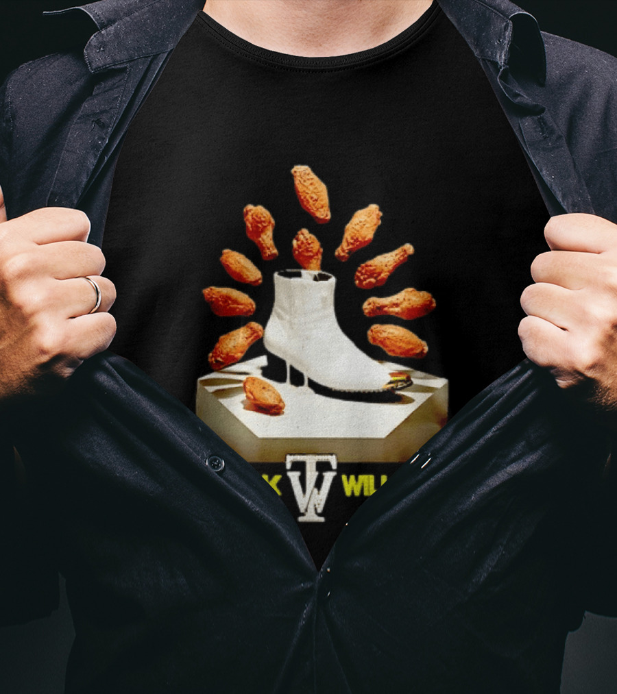 Trick Williams WWE Lemon Pepper Steppers Chicken Boot T-Shirt