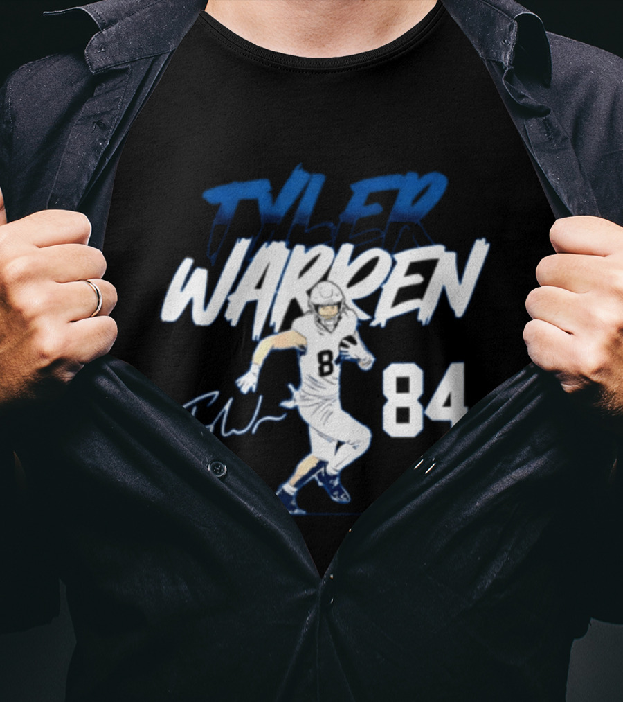 Tyler Warren Penn State 84 Football Player Signature T-Shirt