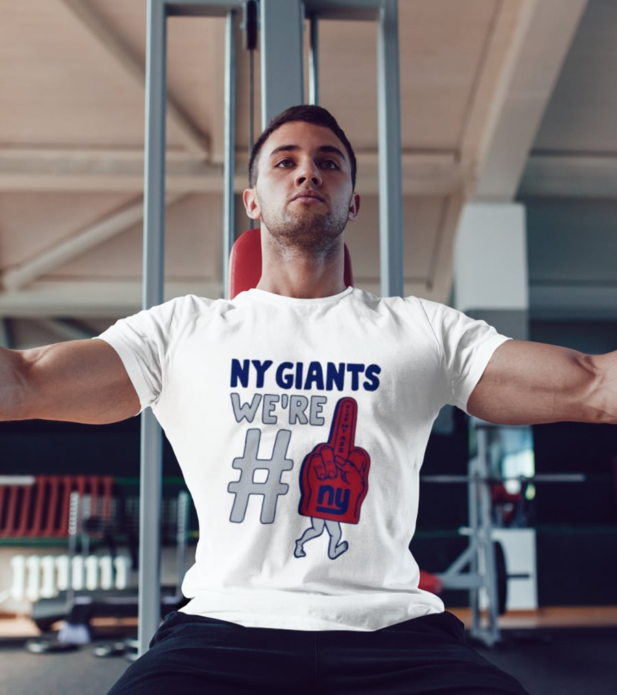 NY Giants We're # Kiss My Ass Foam Finger T-Shirt