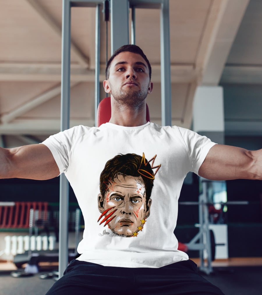 Joe Burrow Fat Head Limited Edition Player Crowned Star Scratches T-Shirt