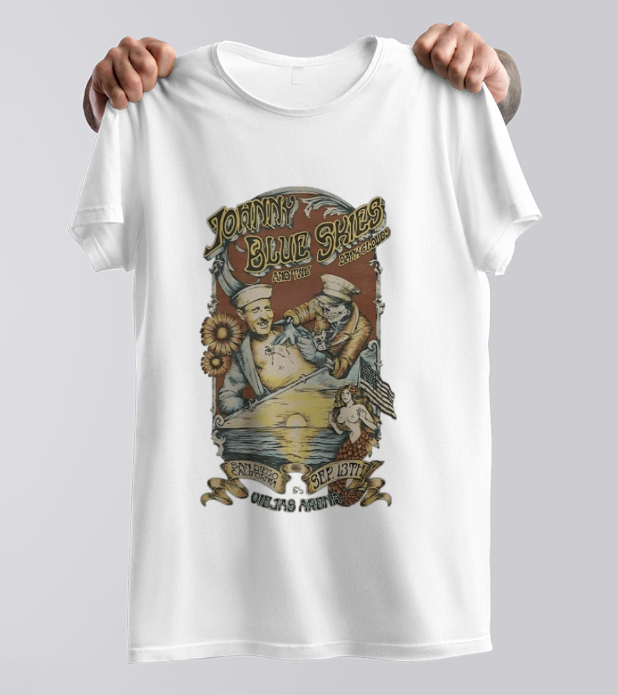 Johnny Blue Skies And The Dark Clouds Live San Diego California Sep 13th Viejas Arena T-Shirt