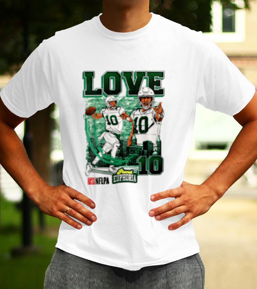 Jordan Love 10 NFLPA Euphoria Player Edition T-Shirt
