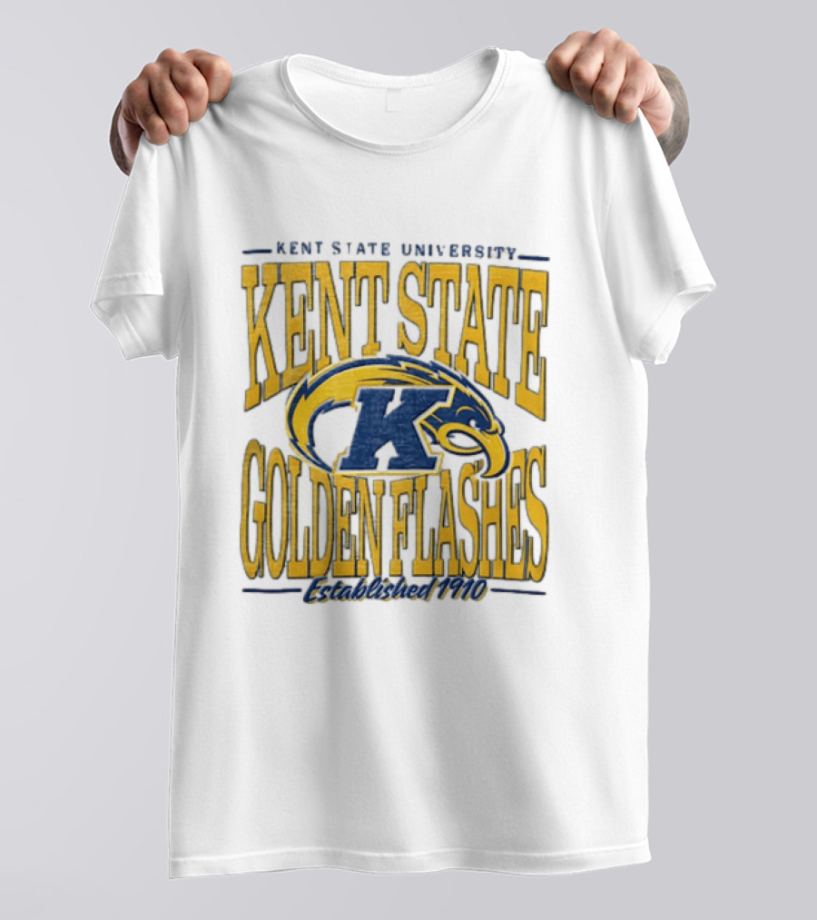 Kent State University Golden Flashes 1910 Blue Yellow Eagle T-Shirt