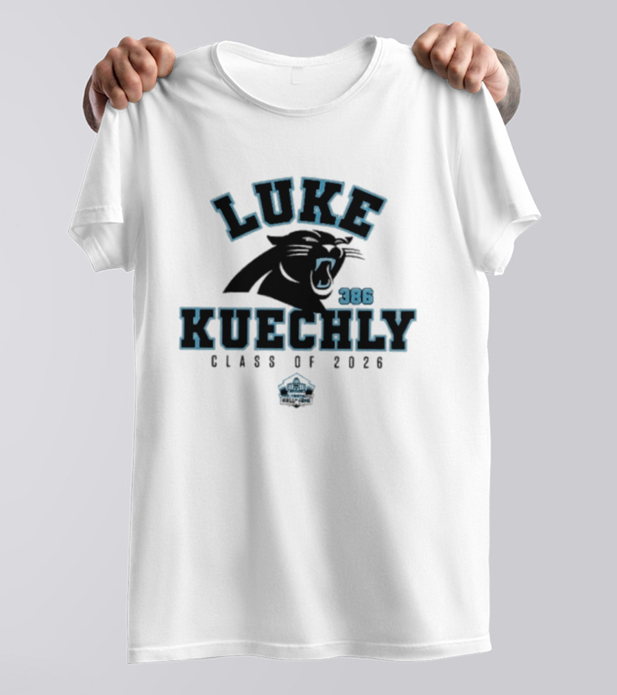 Luke Kuechly Panthers 386 Class Of 2026 Enshrinee Panthers T-Shirt