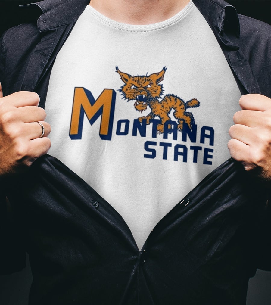 Montana State Bobcats Vintage NCAA Sports T-Shirt