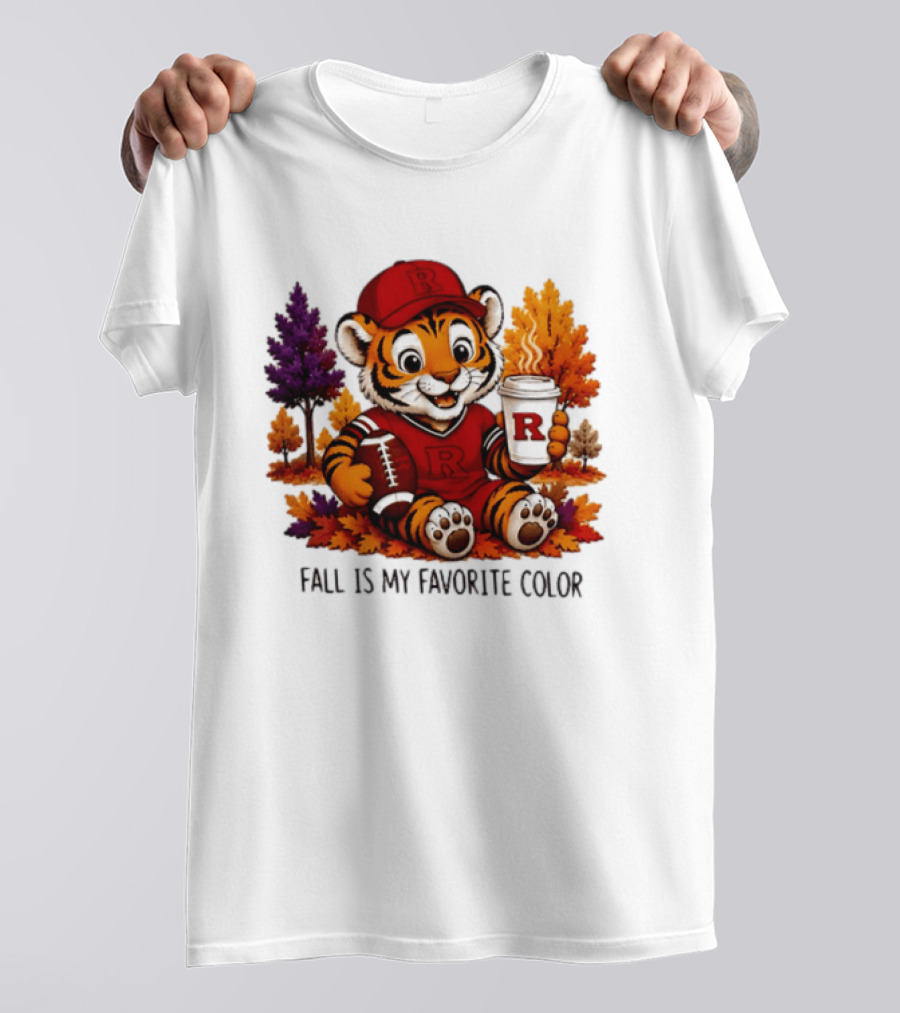 Rutgers Scarlet Knights Fall Is My Favorite Color Tiger Football 2026 T-Shirt