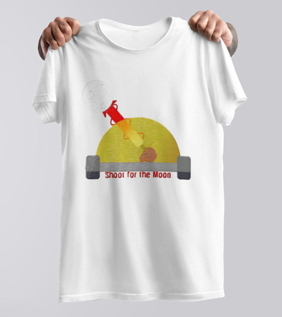 Shoot For The Moon Rocket Launcher Animation T-Shirt