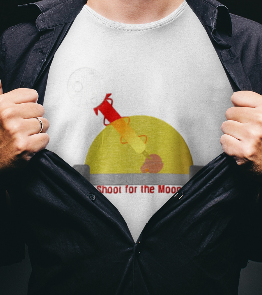 Shoot For The Moon Rocket Launcher Animation T-Shirt