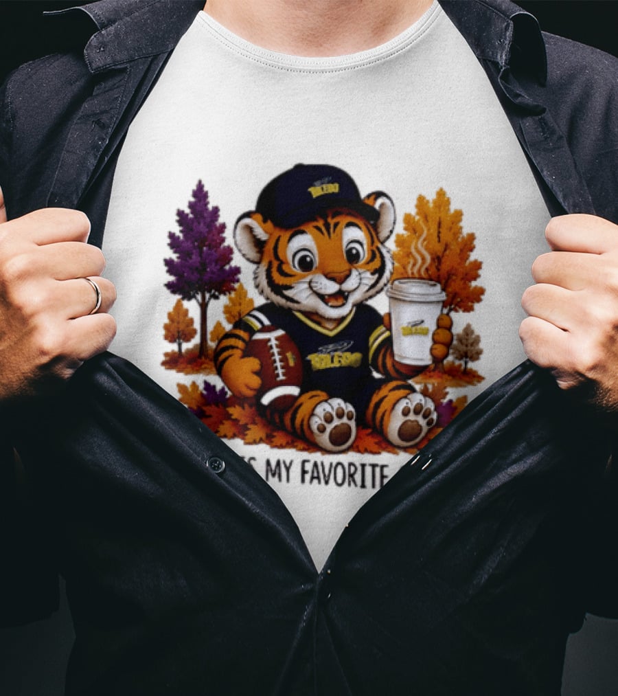 Toledo Rockets Tiger Fall Is My Favorite Color Football Coffee 2026 T-Shirt