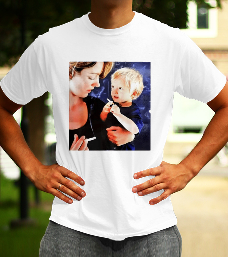 When You Light Up So Does He Anti Smoking Awareness T-Shirt