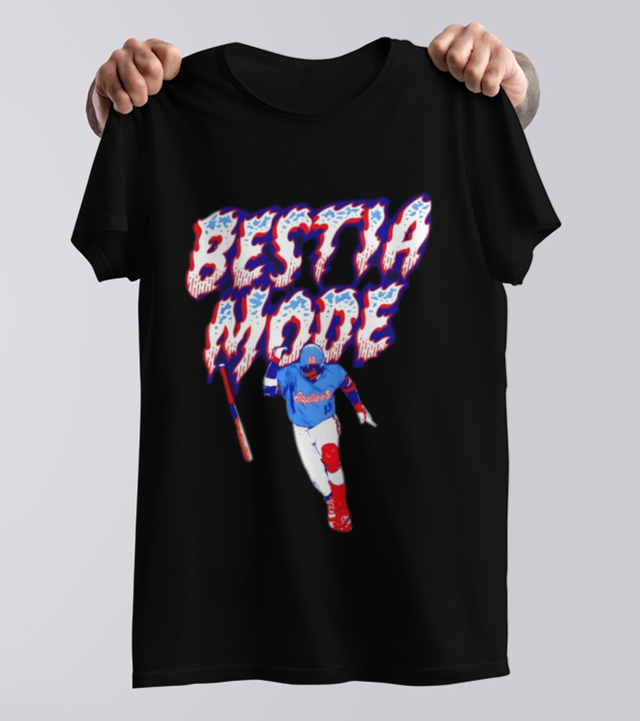 BESTIA MODE Aquicos 13 Baseball Player Athlete T-Shirt