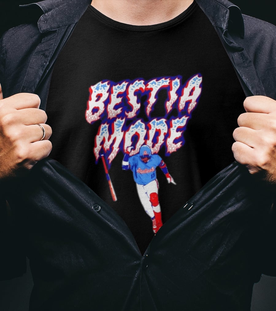 BESTIA MODE Aquicos 13 Baseball Player Athlete T-Shirt