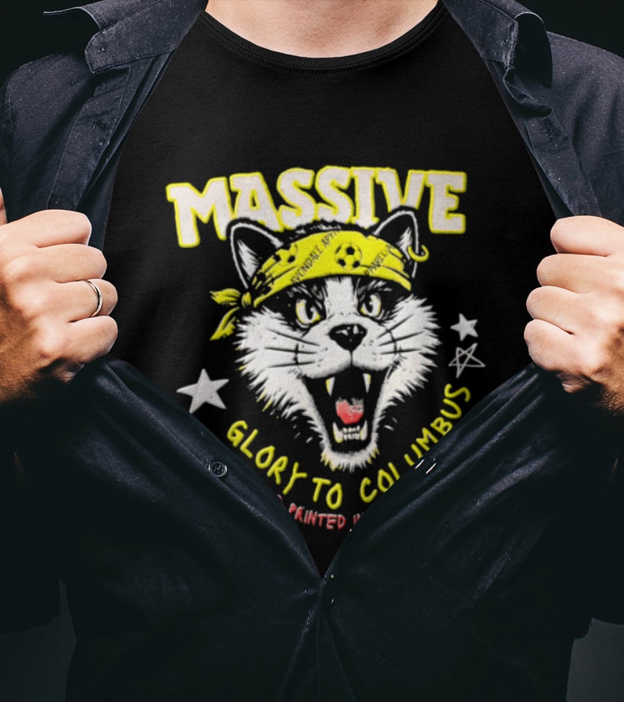 Massive Glory To Columbus Hand Painted Fanklubton T-Shirt