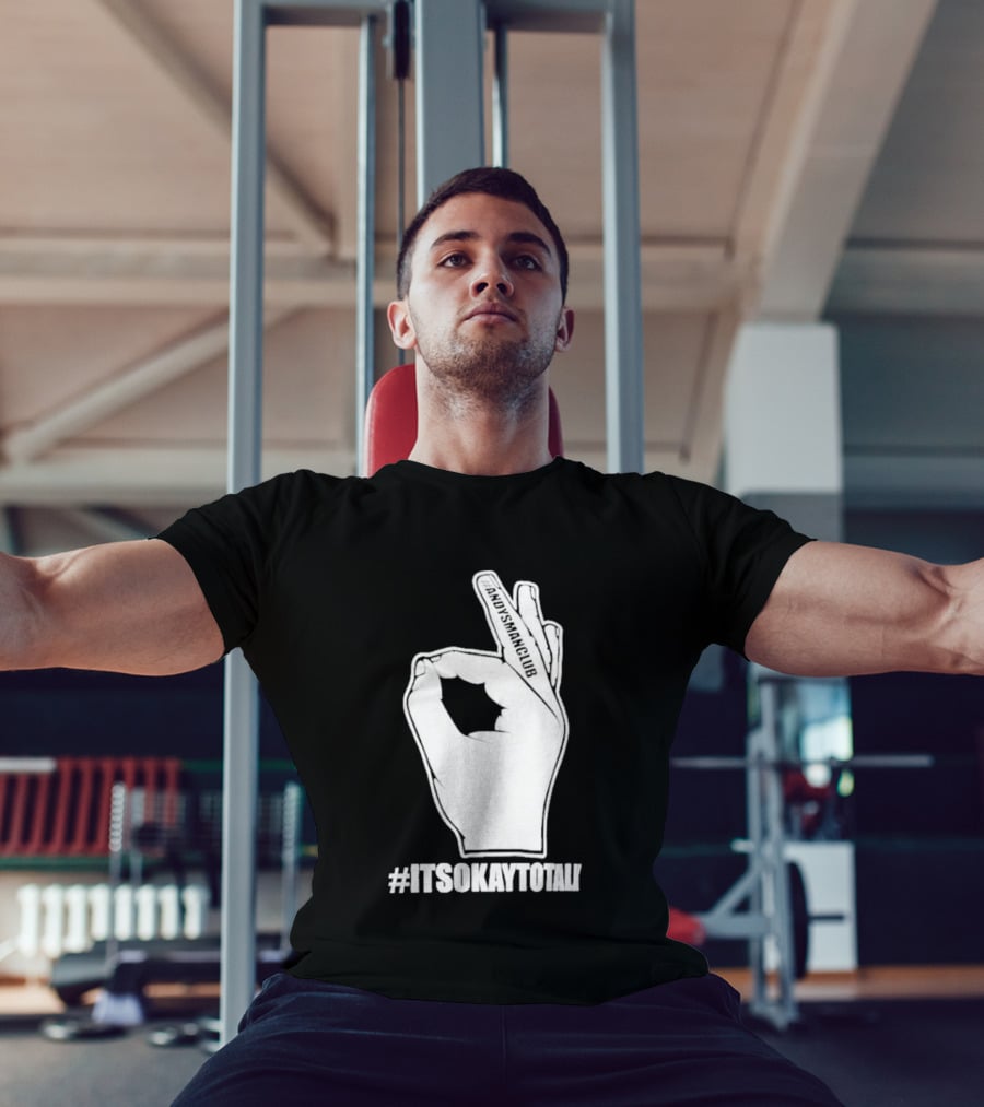 Andysmanclub Itsokaytotalk It's Okay To Talk Hand Gesture T-Shirt