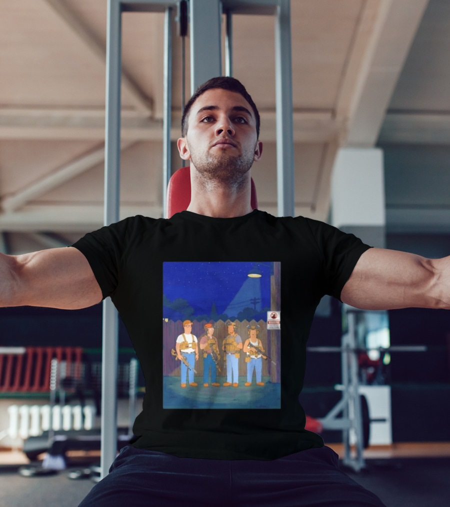 Neighborhood Tactical Squad Warning King Of The Hill T-Shirt