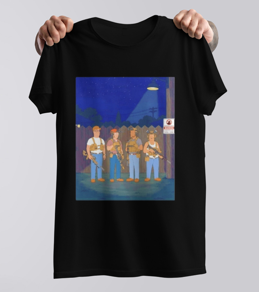 Neighborhood Tactical Squad Warning King Of The Hill T-Shirt