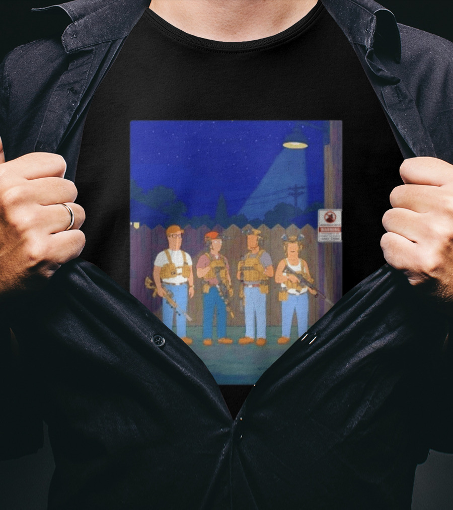 Neighborhood Tactical Squad Warning King Of The Hill T-Shirt