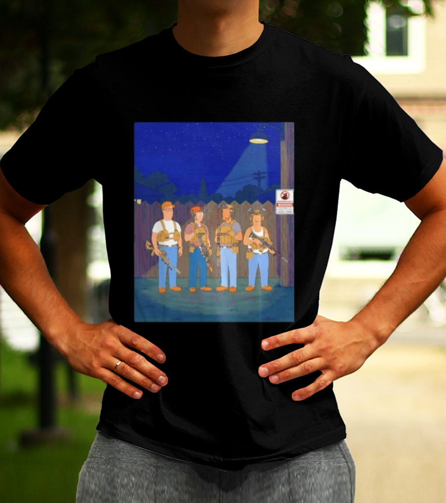 Neighborhood Tactical Squad Warning King Of The Hill T-Shirt
