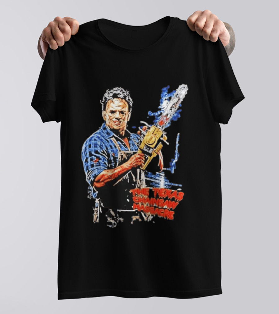 Texas Chainsaw Massacre Leatherface Chainsaw T-Shirt