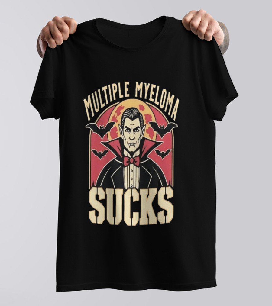 Multiple Myeloma Sucks Vampire Bats Awareness T-Shirt