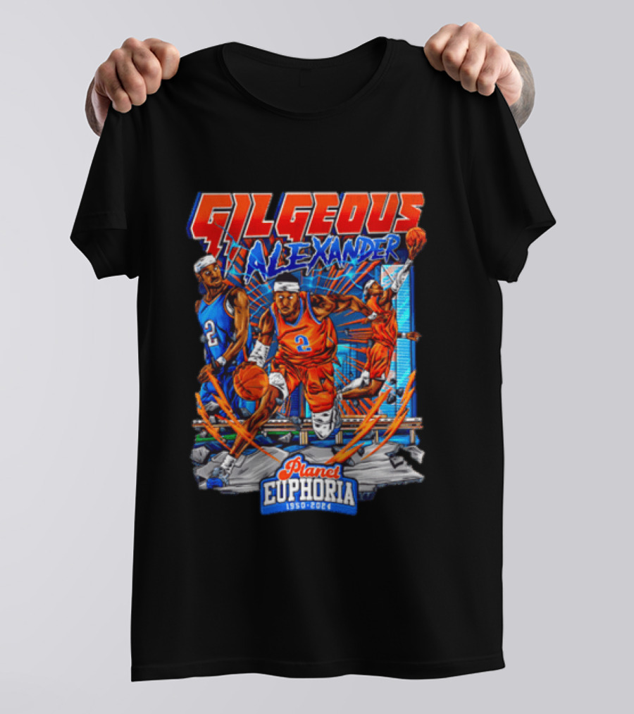 Gilgeous Alexander Oklahoma City Thunder Planet Euphoria 1950 2024 T-Shirt