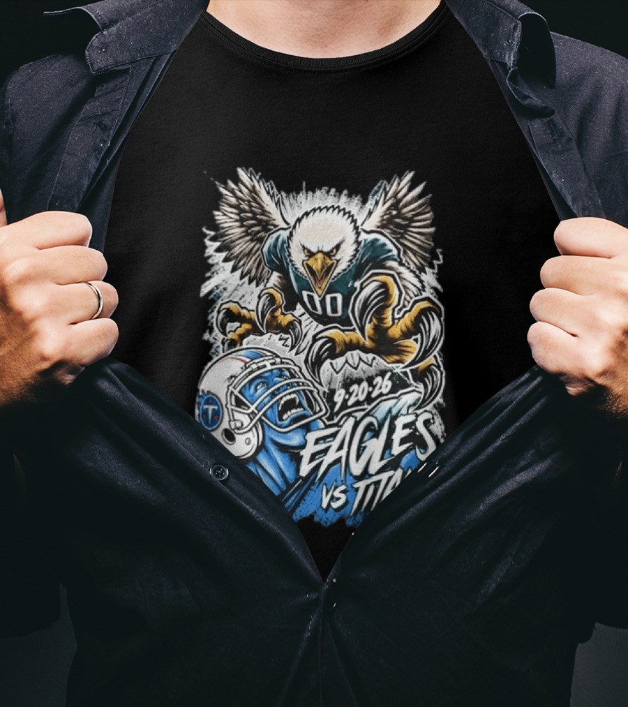 9 20 26 Eagles Vs Titans Game Day Exclusive T-Shirt