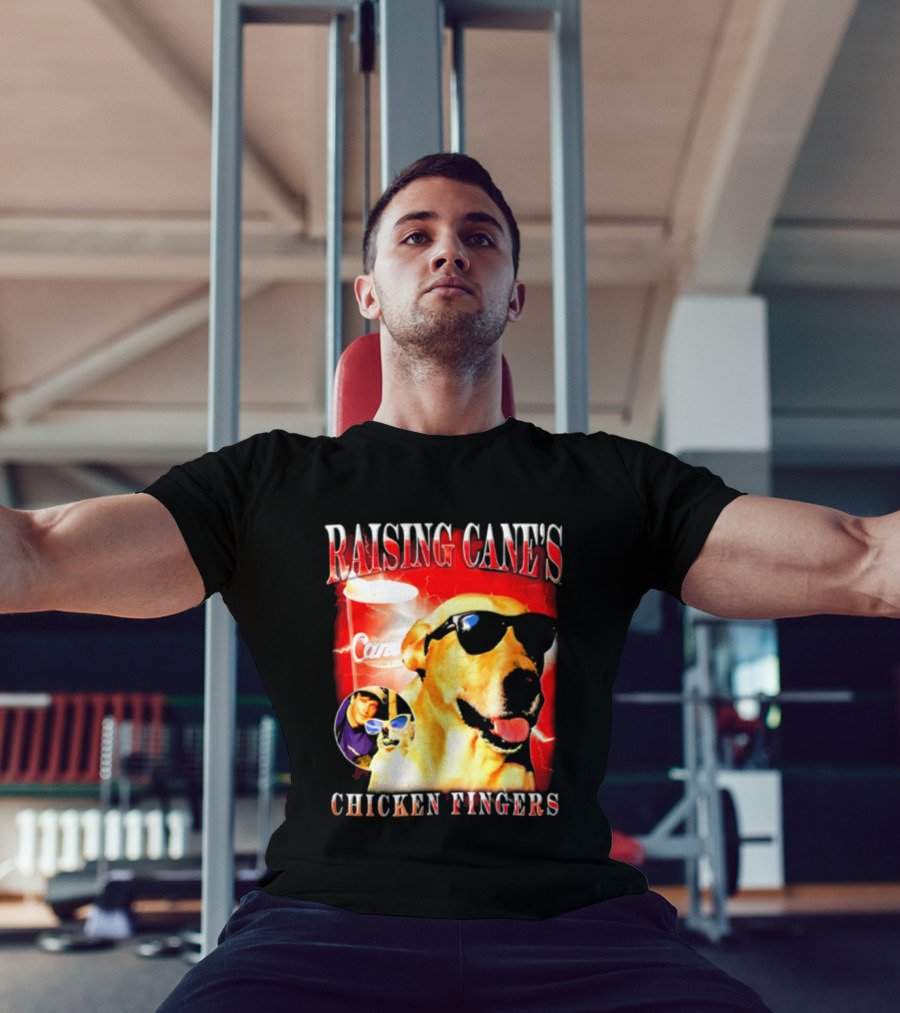 Raising Cane's Labrador Sunglasses Cup Chicken Fingers T-Shirt