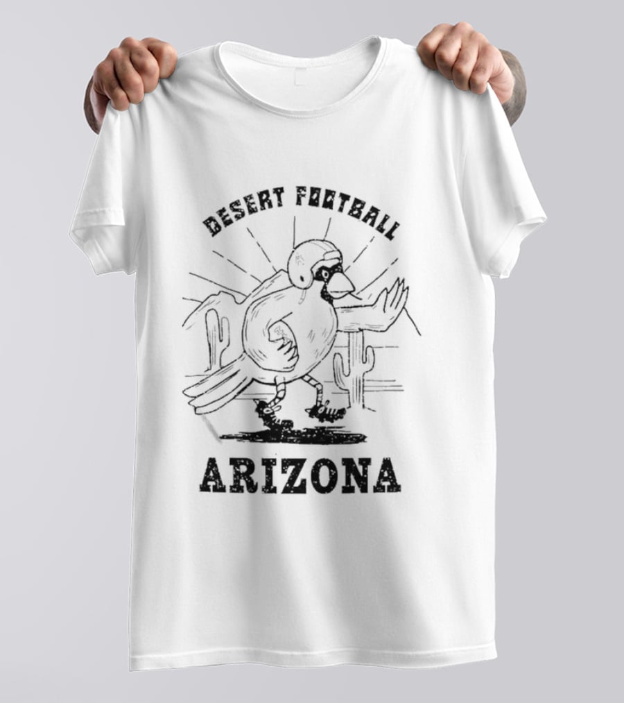 Arizona Cardinals Desert Football Arizona Cactus Helmet T-Shirt