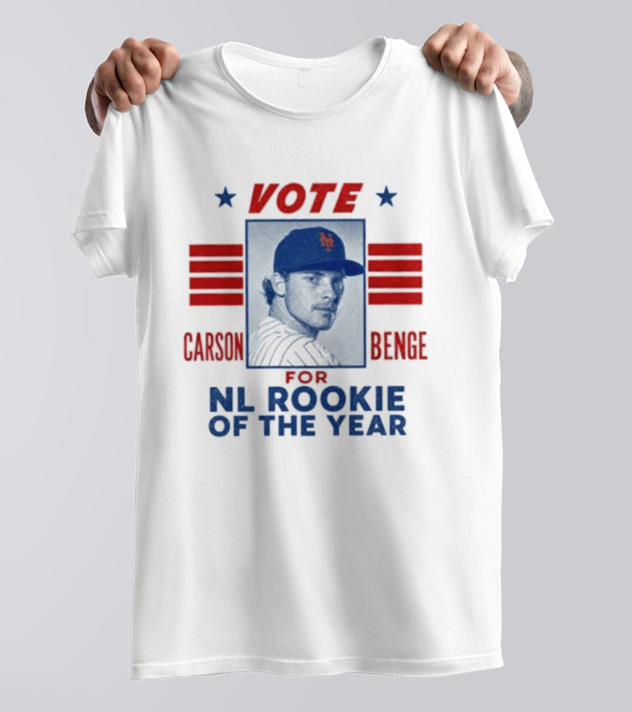 Carson Benge Mets Vote For NL Rookie Of The Year T-Shirt