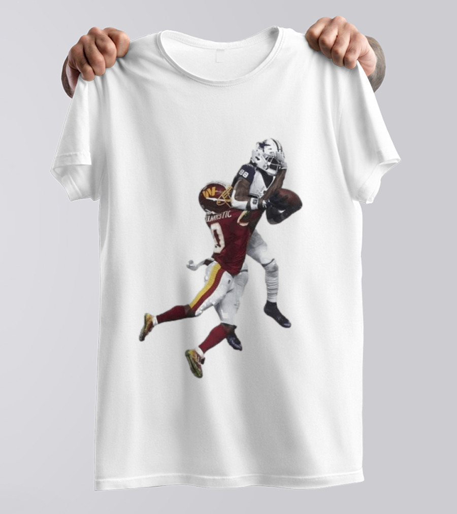 Ceedee Lamb Dak Prescott Record Breaking Touchdown Dallas Washington Football Moment T-Shirt