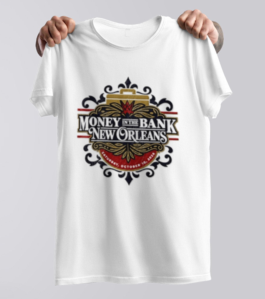 Money In The Bank New Orleans WWE Event October 10 2026 T-Shirt