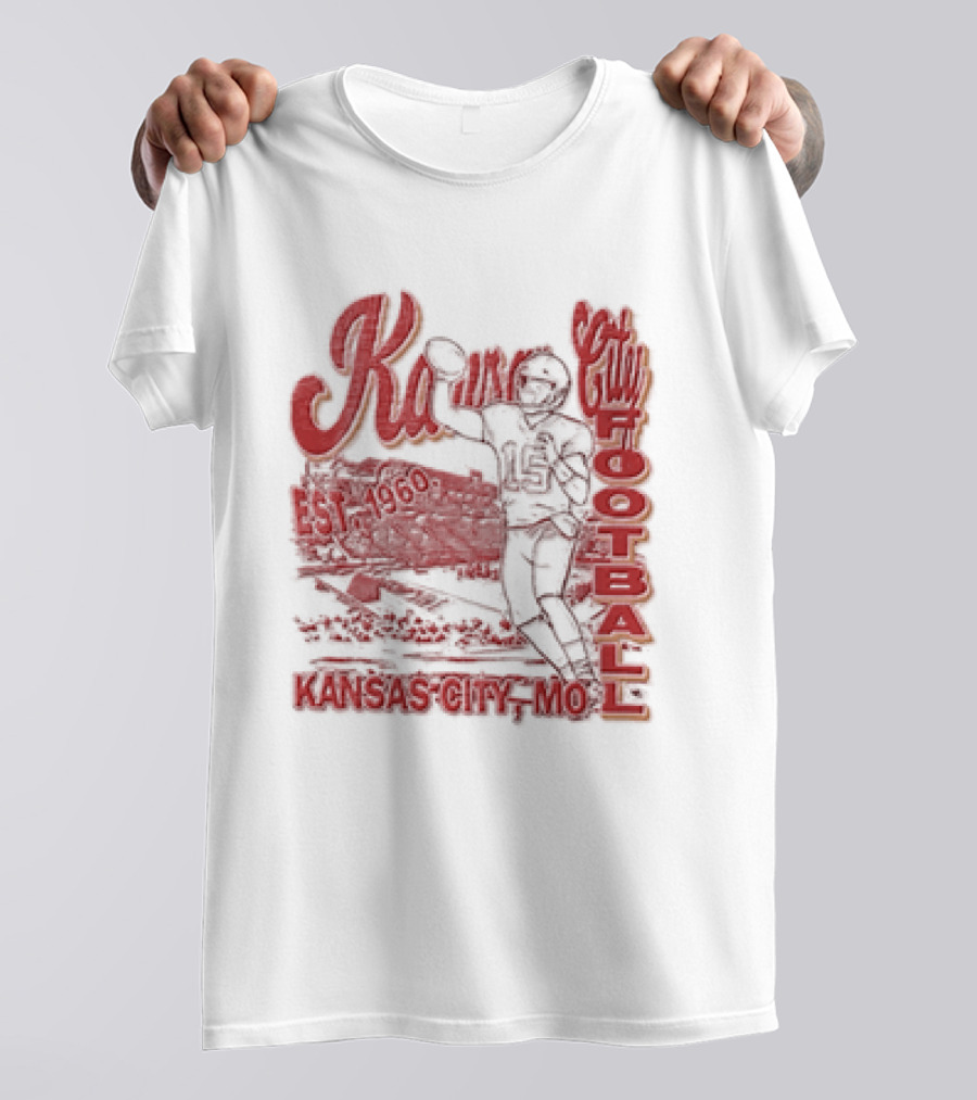 Kansas City Chiefs Football 1960 Patrick Mahomes Quarterback Kansas City MO T-Shirt