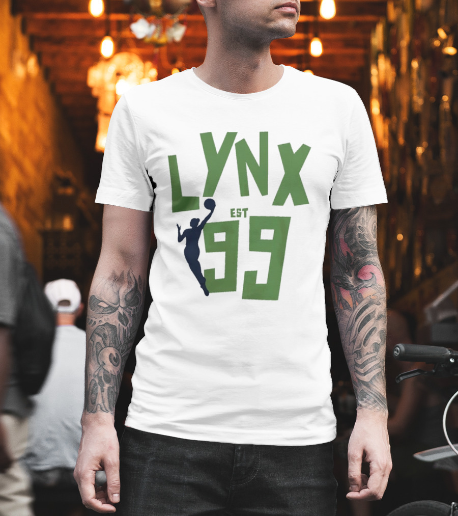 Playa Society Minnesota Lynx Est 99 Basketball Jumper T-Shirt