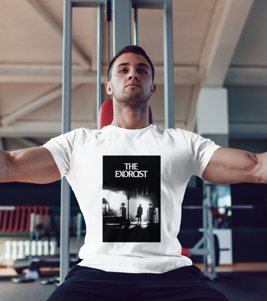 The Exorcist Iconic Horror Movie Walking Man Shadow Scene T-Shirt